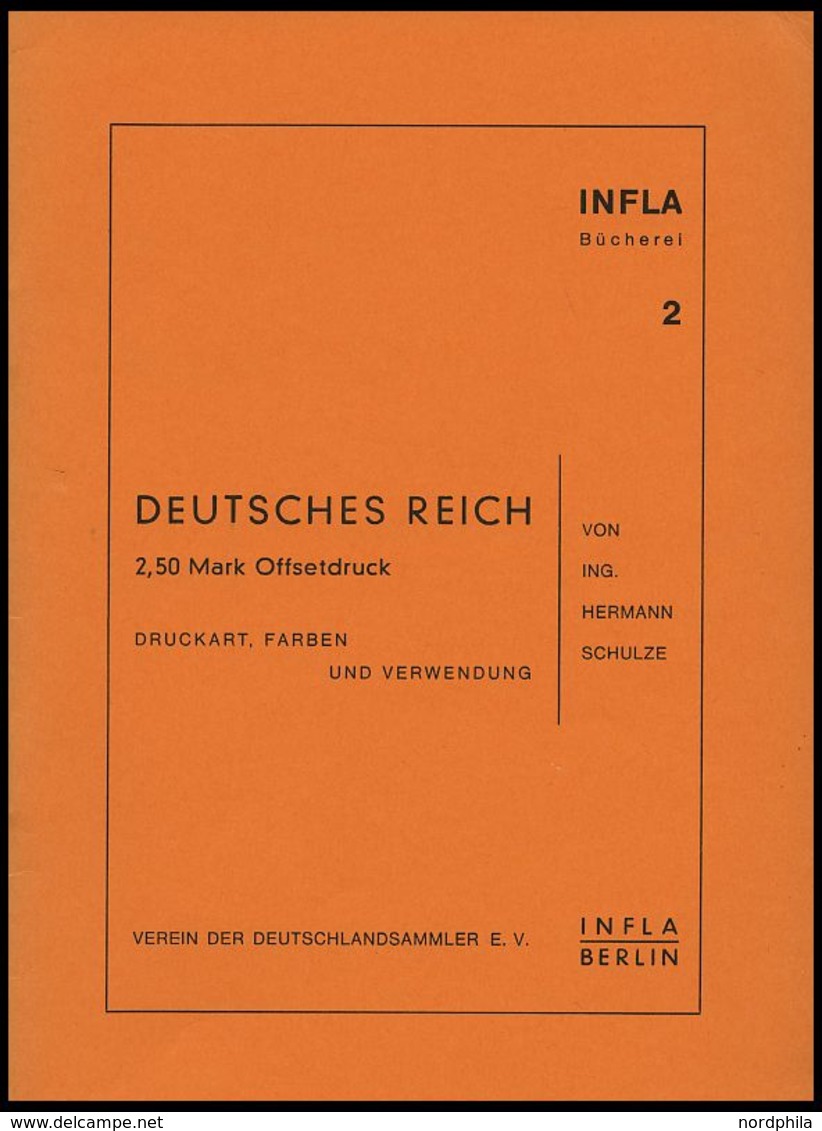 PHIL. LITERATUR Druckart, Farben Und Verwendung, Heft 2, 1958, Infla-Berlin, 19 Seiten - Philately And Postal History