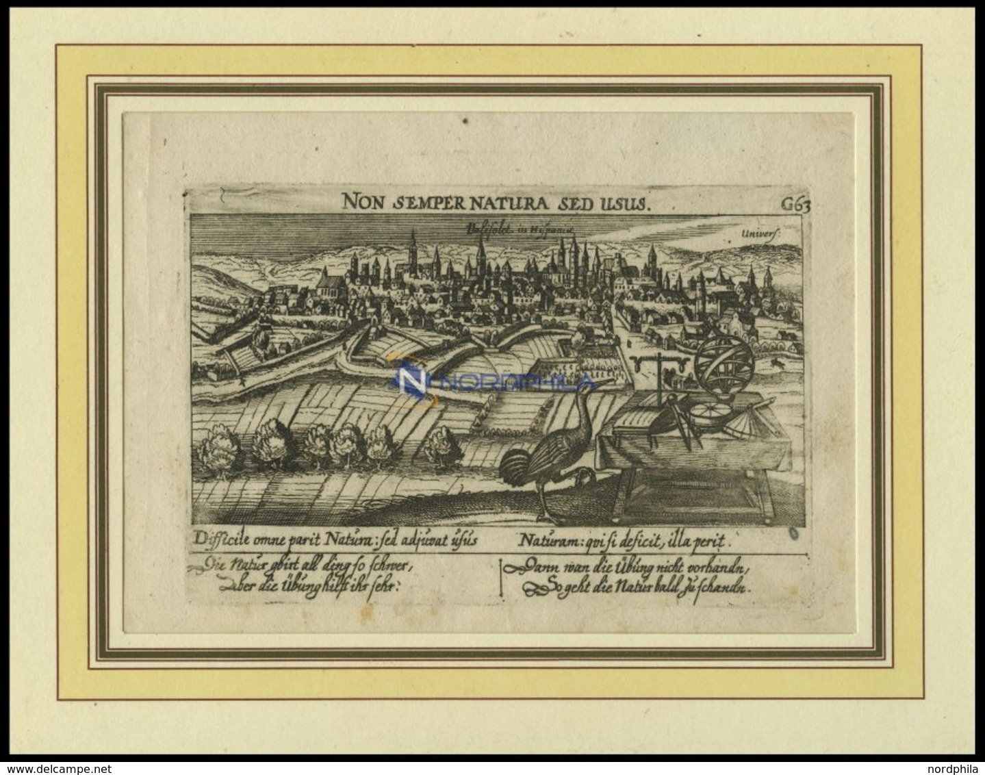 VALLADOLID, Gesamtansicht, Kupferstich Von Meisner Um 1678 - Lithographies