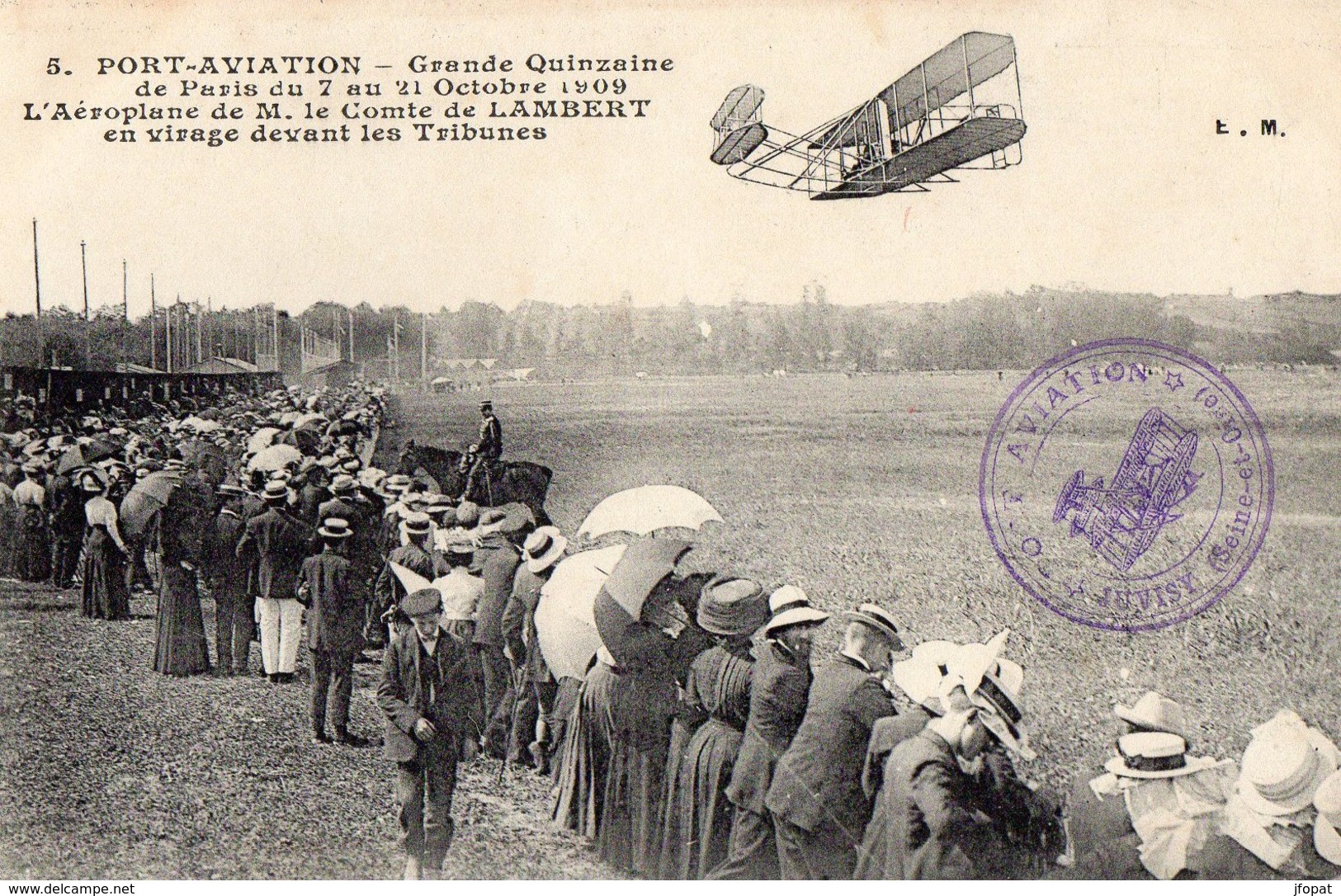 91 ESSONNE - JUVISY Port Aviation, Aéroplane Du Comte De Lambert - Juvisy-sur-Orge