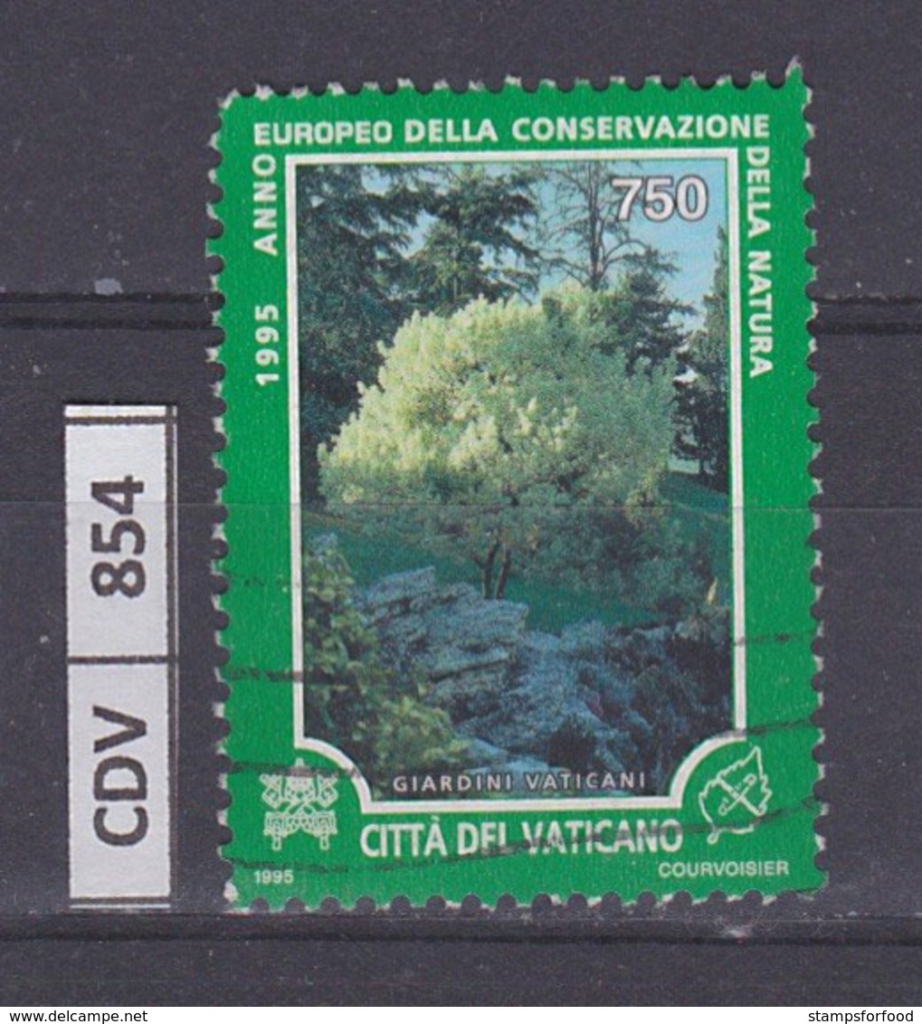 VATICANO   1995	Anno Conservazione Natura, L. 750 Usato - Oblitérés