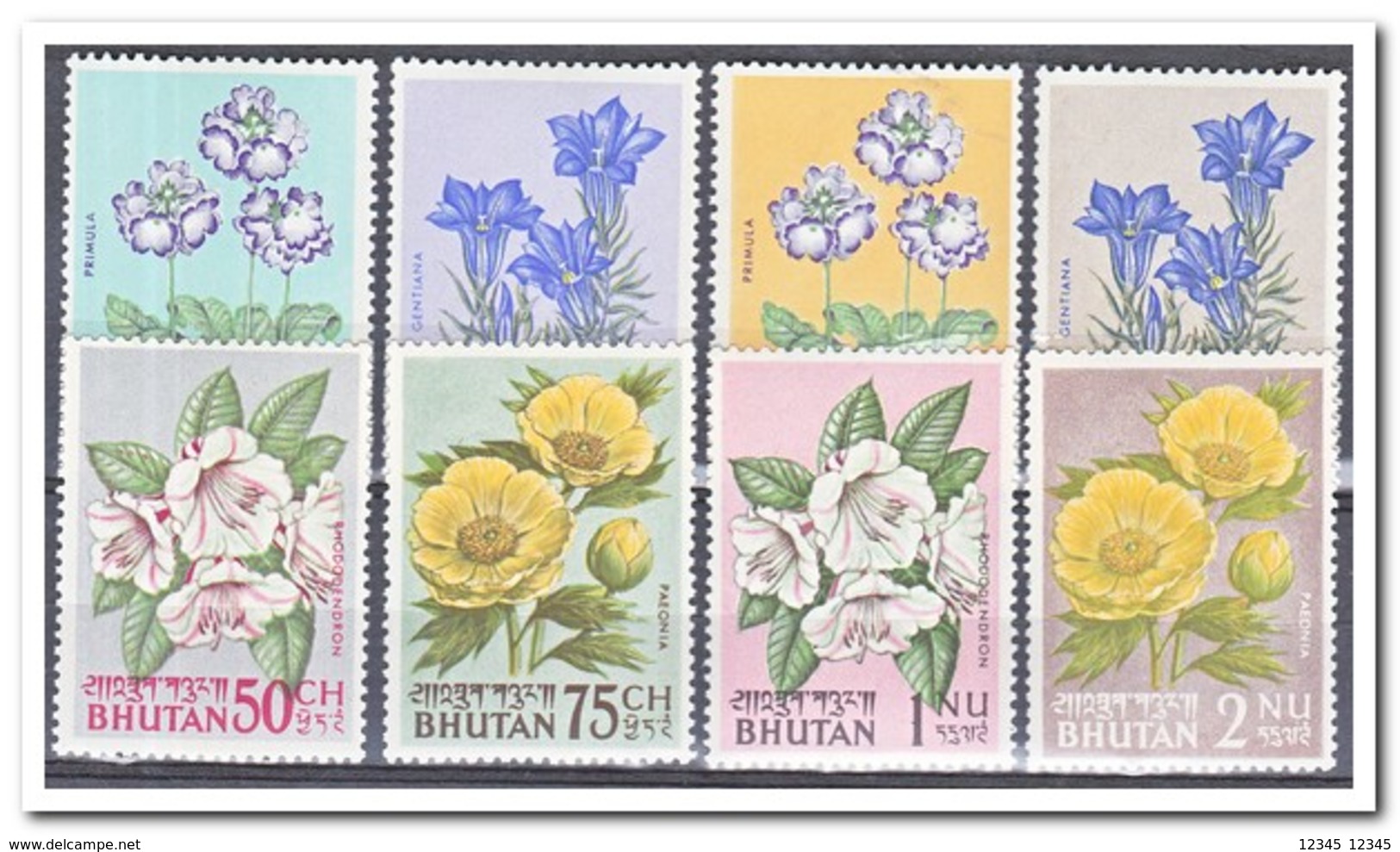 Bhutan 1965, Postfris MNH, Flowers - Bhutan