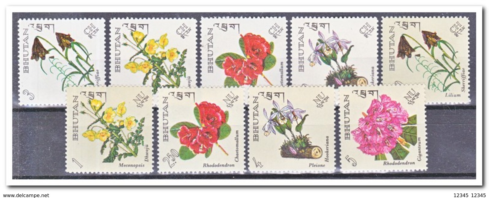 Bhutan 1967, Postfris MNH, Flowers - Bhutan