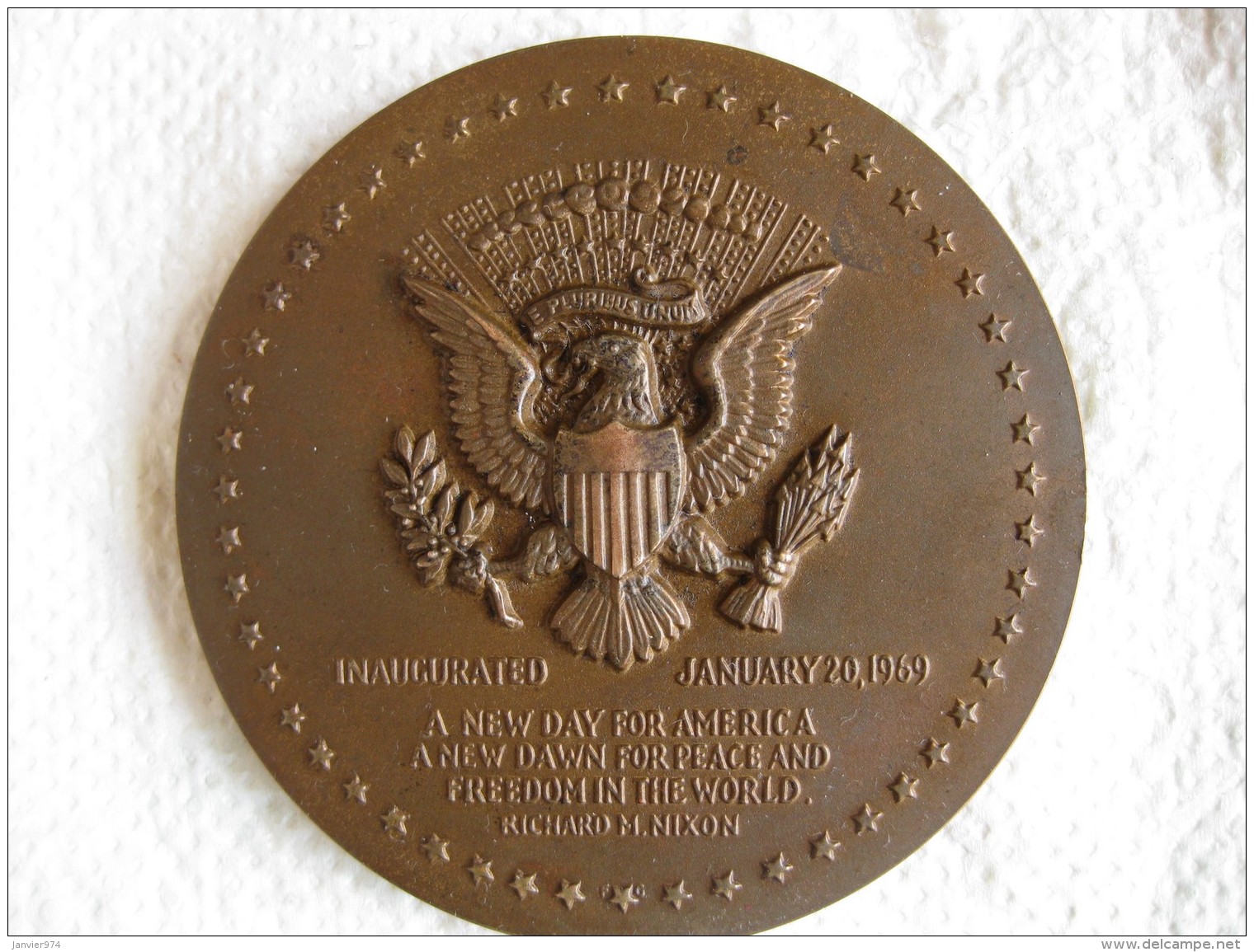 Médaille Richard Nixon President Of The United States 1969, Par Gasparro - Other & Unclassified