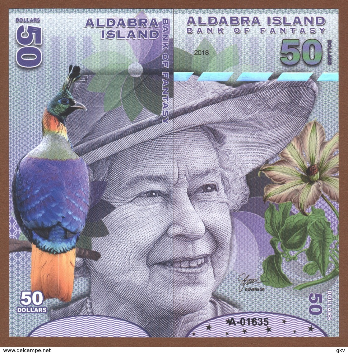 ALDABRA ISLAND (Seychelles) set 6 pcs 2018 polymer UNC