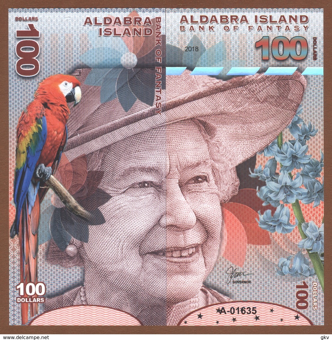 ALDABRA ISLAND (Seychelles) set 6 pcs 2018 polymer UNC