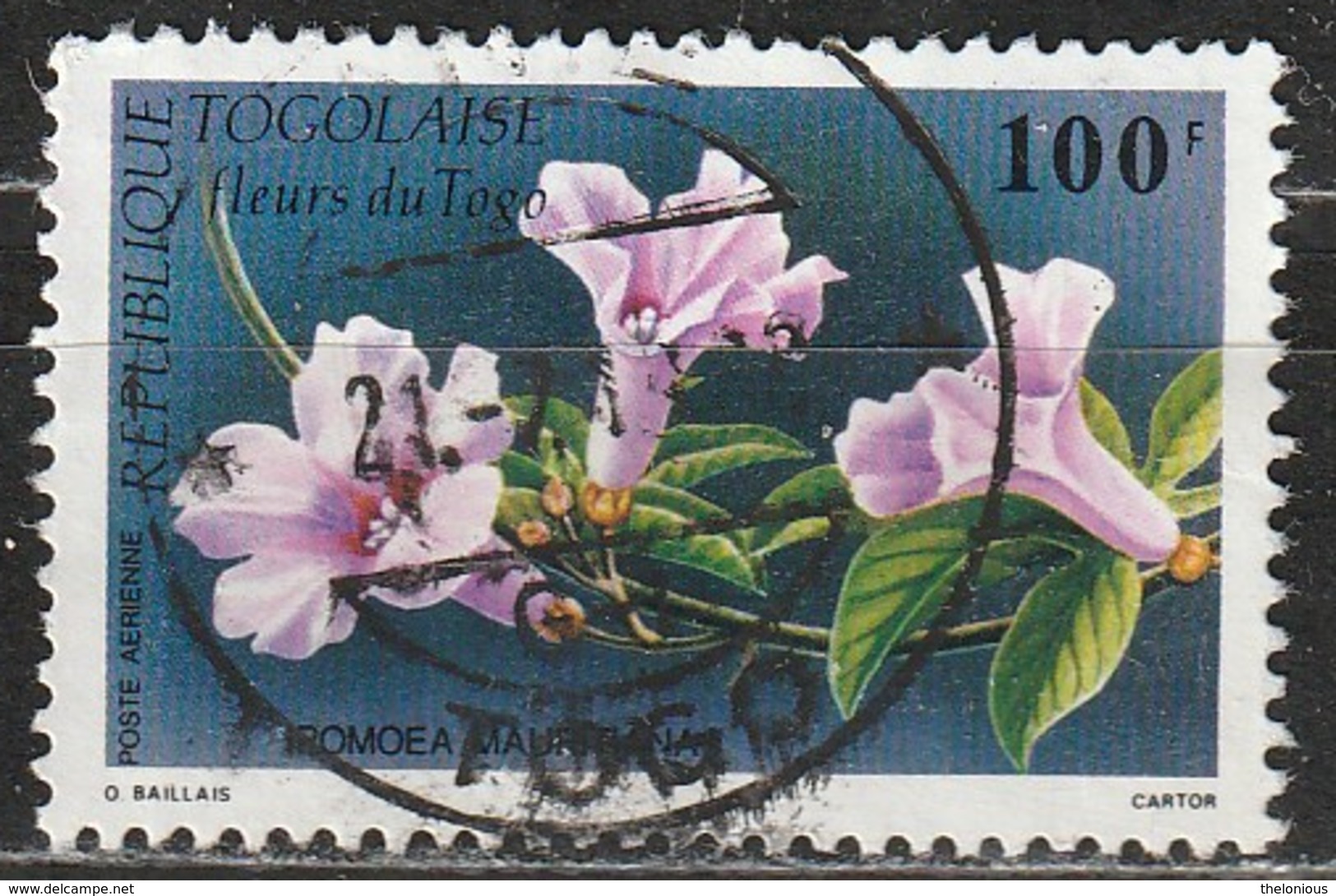 Togo 1987 - Ipomoea Mauritania - Fiori - Togo (1960-...)