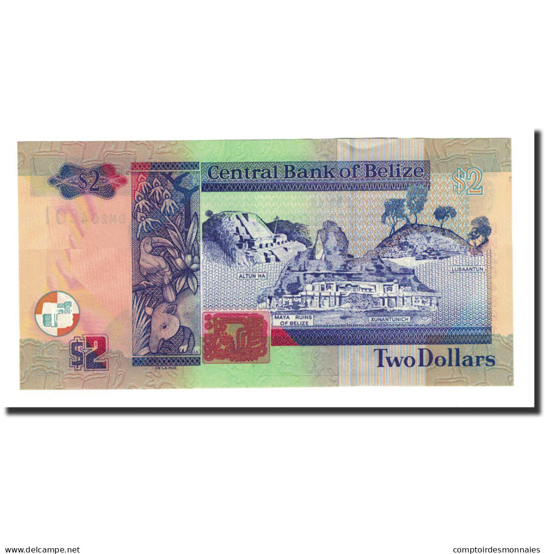 Billet, Belize, 2 Dollars, 2014-11-01, NEUF - Belice