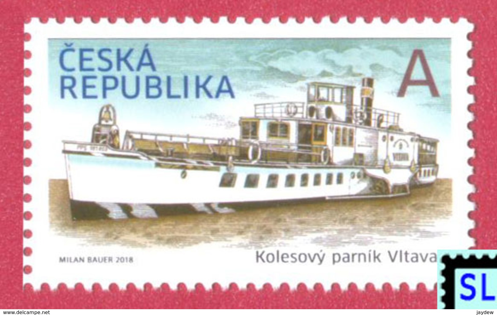 Czech Republic Stamps 2018, Historical Vehicles, Paddle Steamer Vltava, Ship, MNH - Other & Unclassified