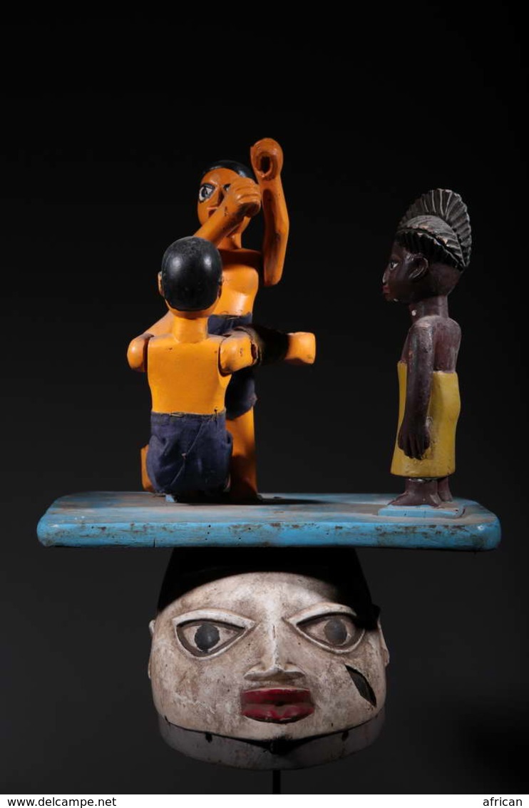 Art Africain Masque Guélédé Yoruba - Art Africain