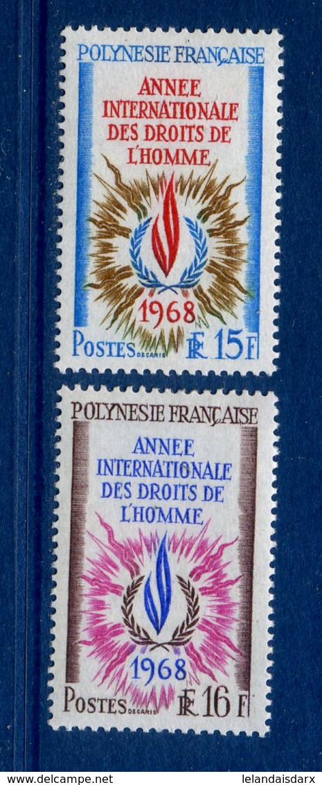 - Etat : **  Polynésie Française  2 Timbres  Fleurs  YT 62,63    P 1856 - Unused Stamps