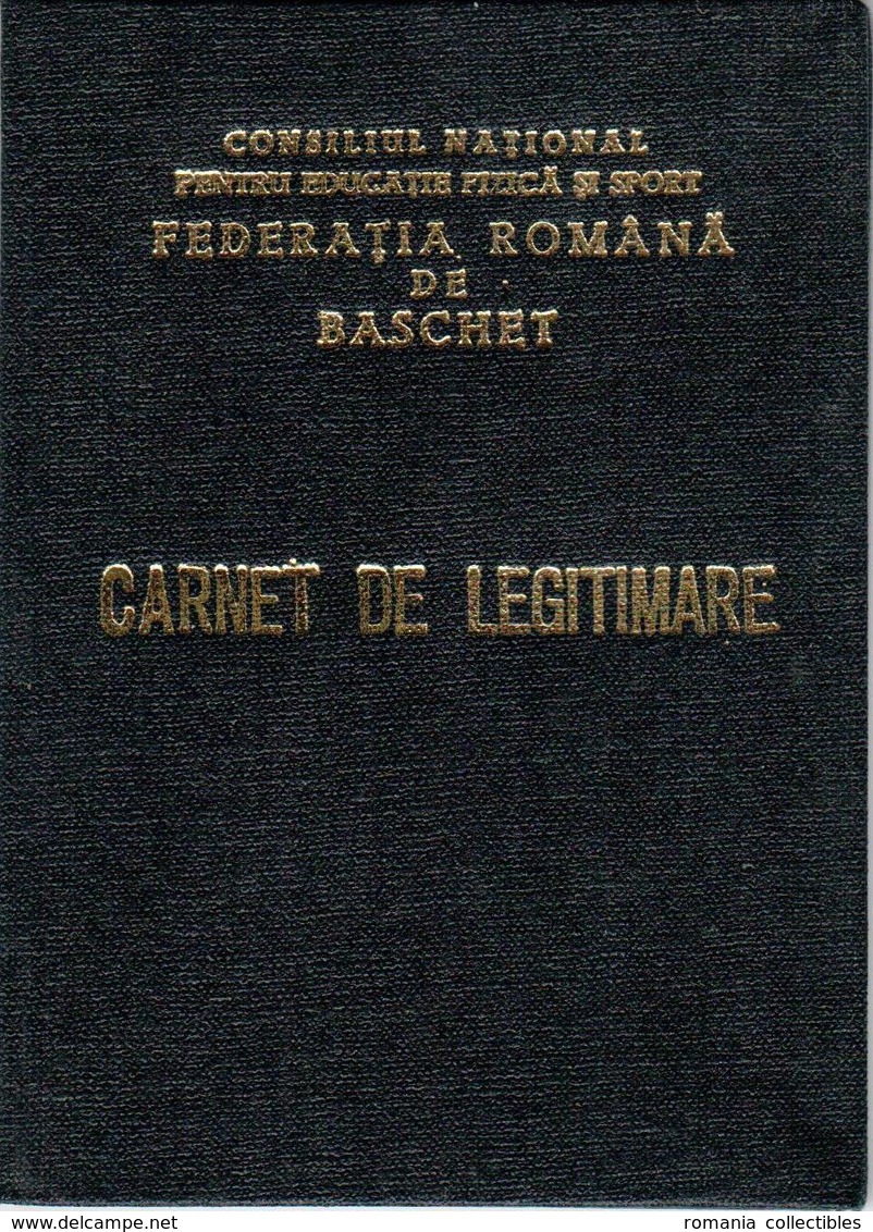 Romania, 1983, Romanian Basketball Federation - Member Card & Brevet - Historische Dokumente