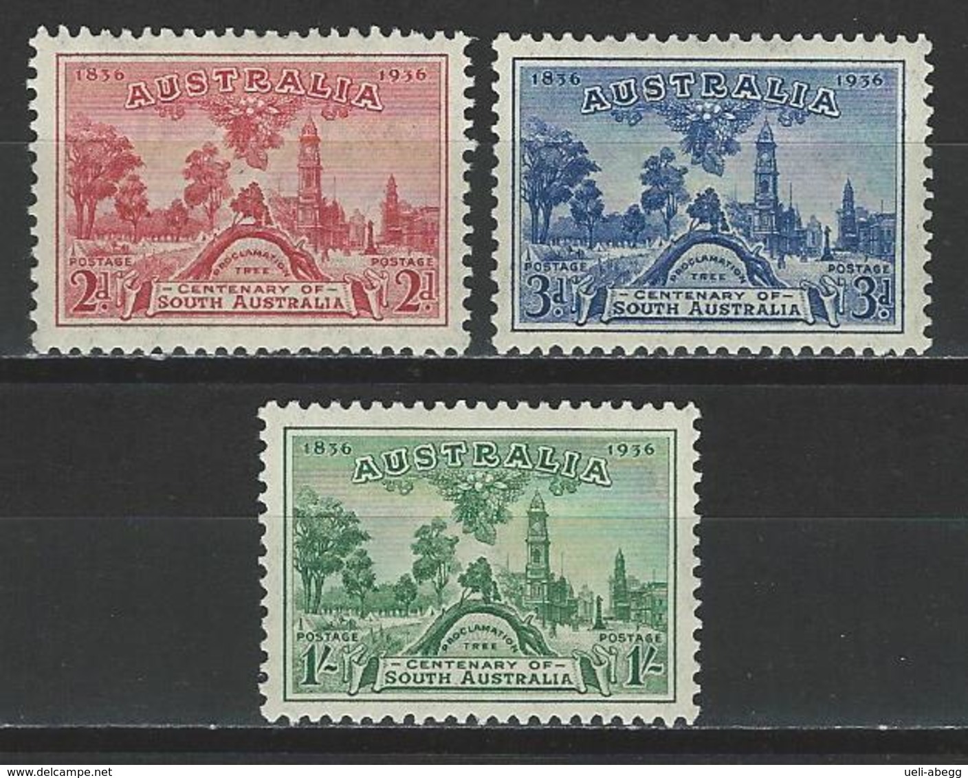 Australia SG 161-63, Mi 134-36 * MH - Mint Stamps