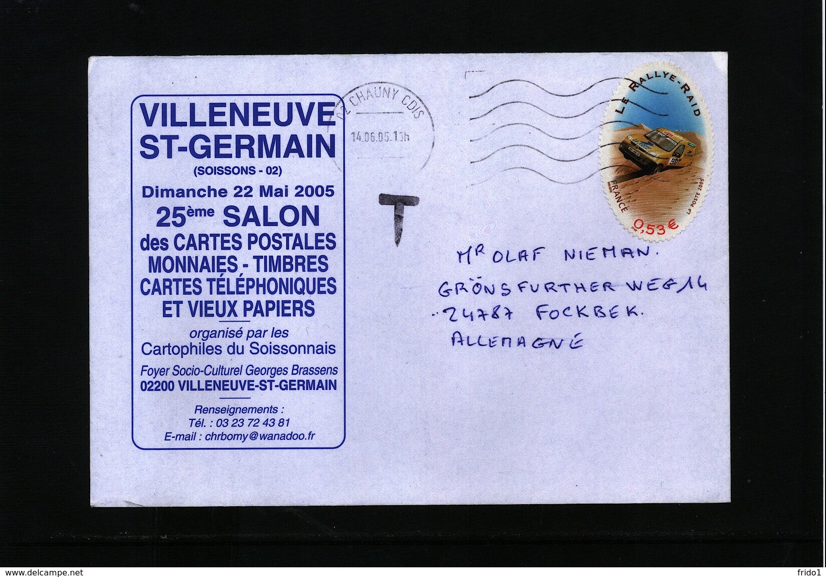 France / Frankreich 2005  Interesting Rally Letter - Automobile