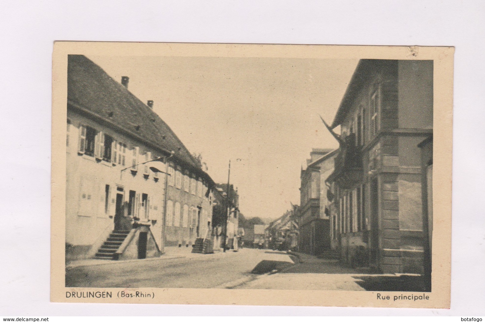 CPA DPT 67 DRULINGEN,RUE PRINCIPALE En 1939! - Drulingen