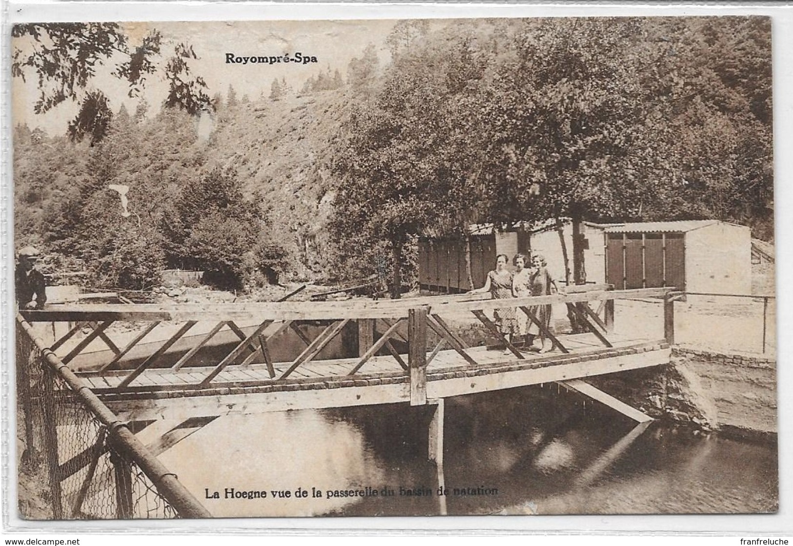 ROYOMPRE (4845) La Hoegne Vue De La Passerelle Du Bassin De Natation - Jalhay