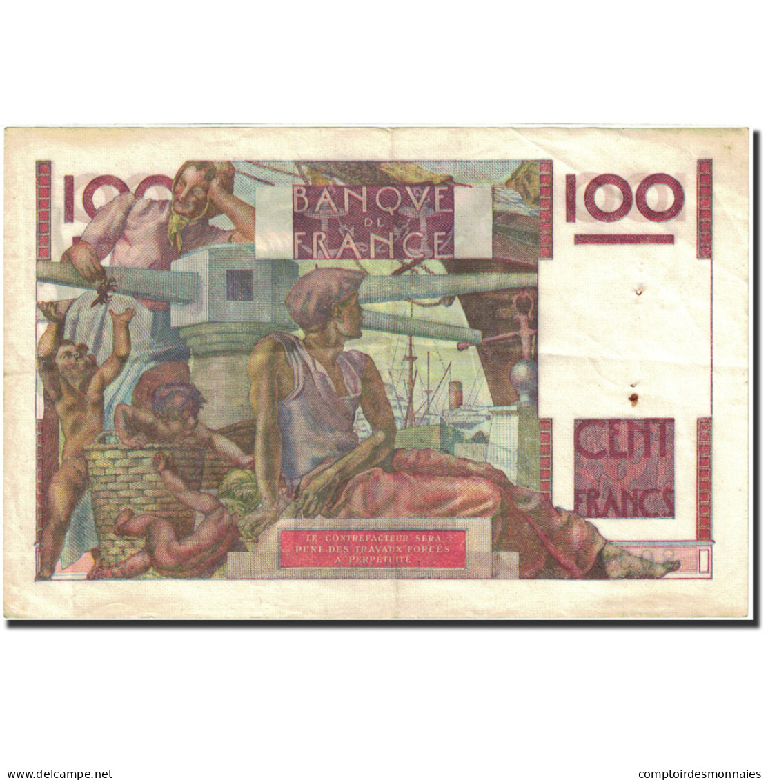 France, 100 Francs, 100 F 1945-1954 ''Jeune Paysan'', 1945, 1946-04-18, SUP - 100 F 1945-1954 ''Jeune Paysan''