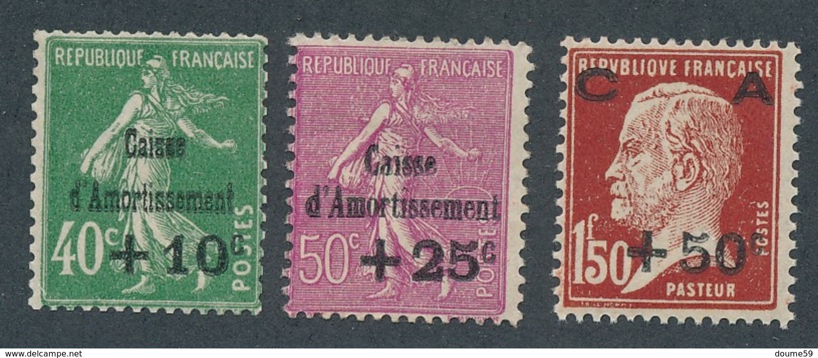 BZ-208: FRANCE: Lot Avec N°253**-254* Lourde)-255* - Unused Stamps