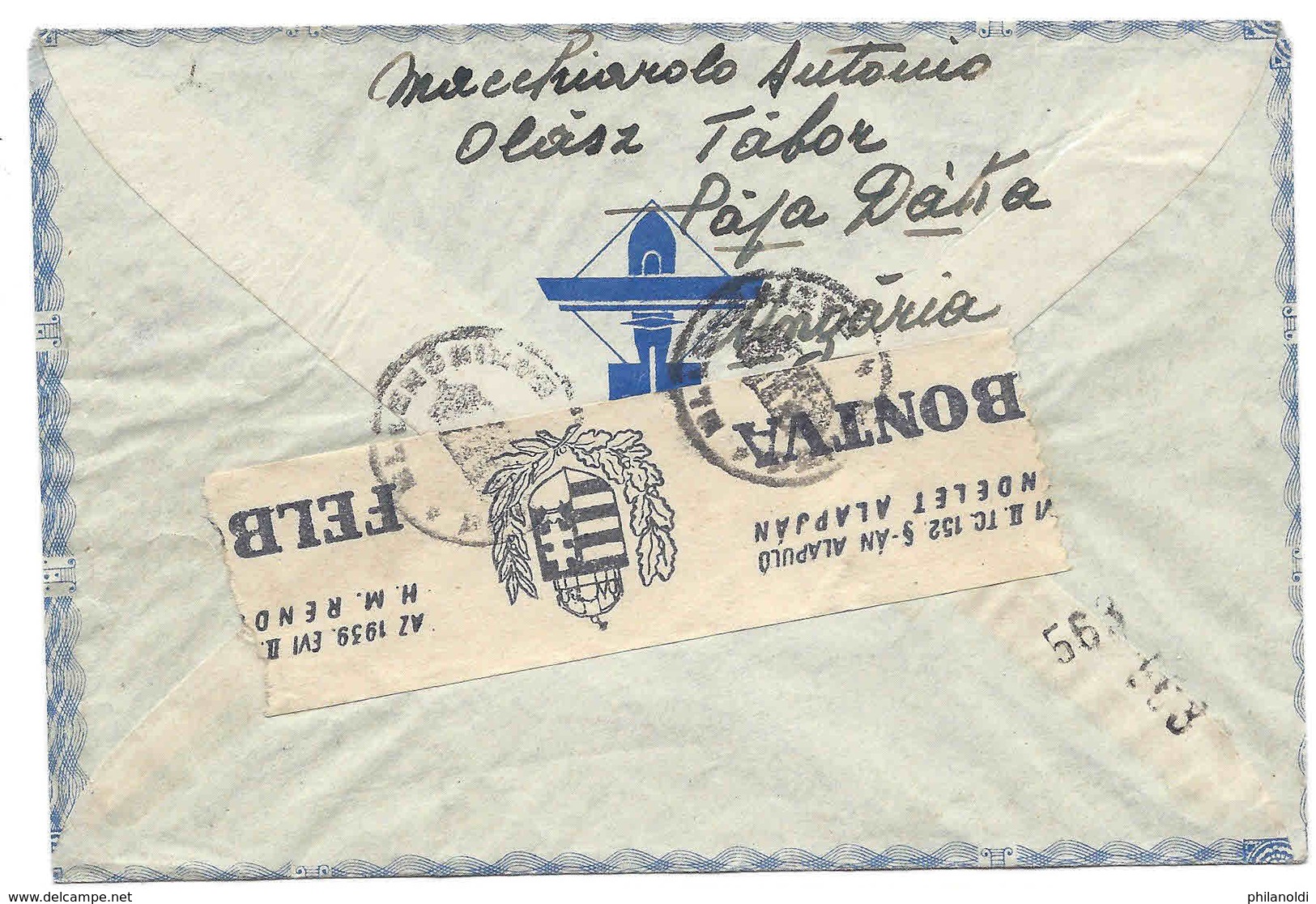 HONGRIE - SUISSE, 1942 Camp Internés Italiens OLASZ TABOR, PAPA DAKA, Internati Italiani, Censure Hongroise, Croix-rouge - Lettres & Documents