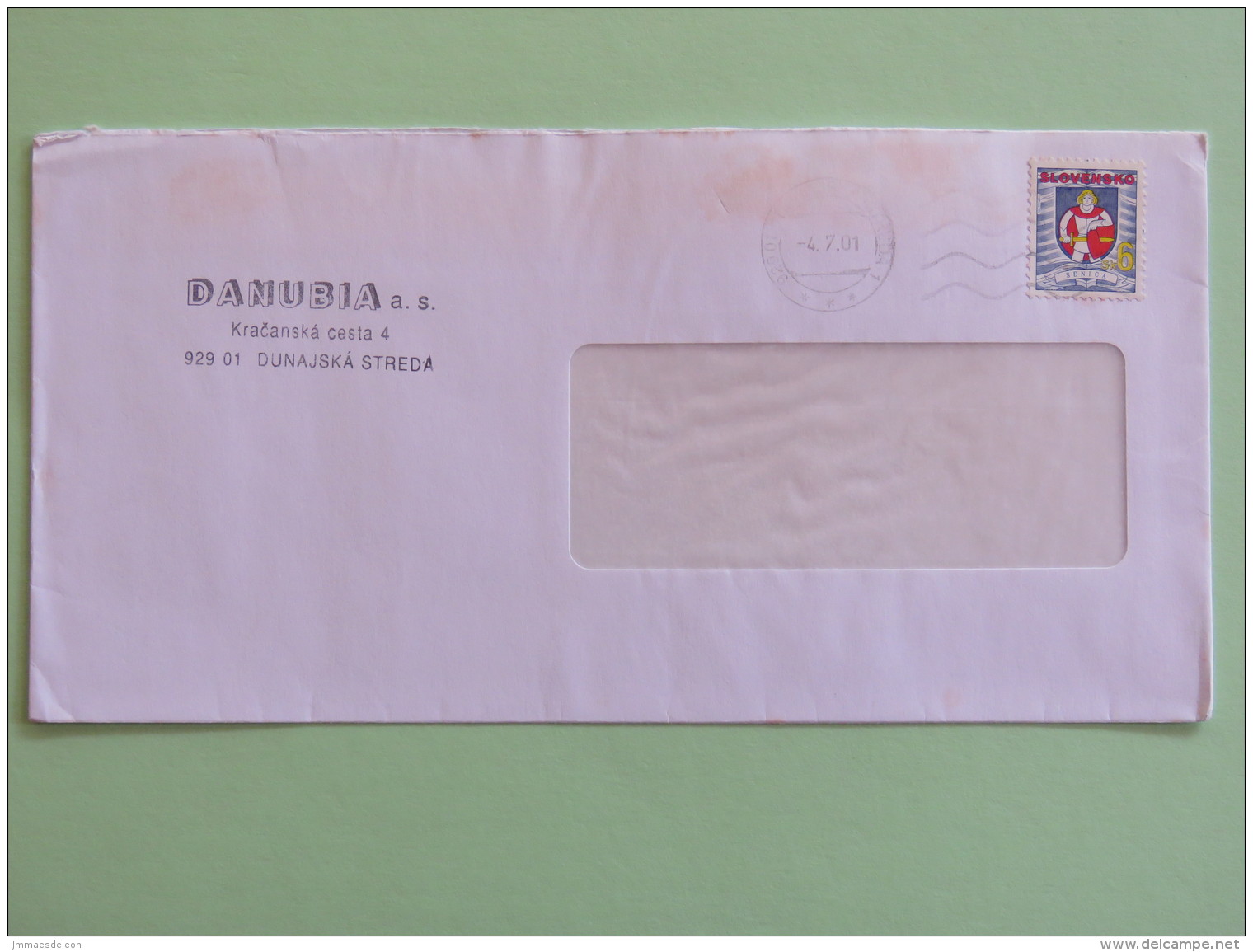Slovakia 2001 Cover - Arms - Lettres & Documents