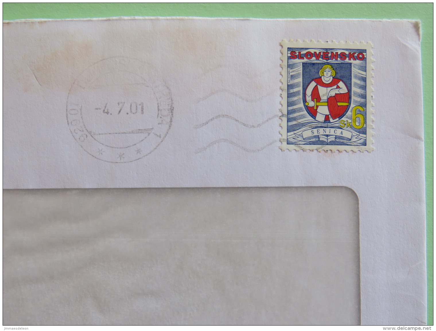 Slovakia 2001 Cover - Arms - Lettres & Documents