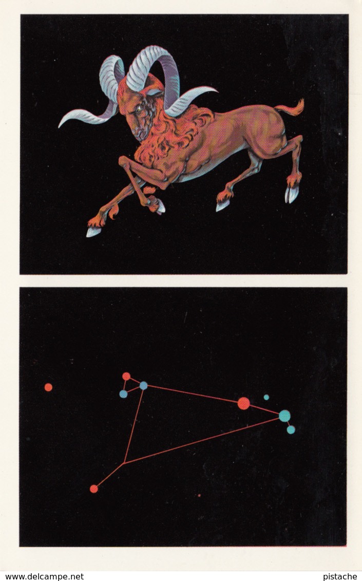 Astronomy - Aries The Ram Constellation - Very Nice Illustration - Unused - VG Condition - 2 Scans - Astronomy