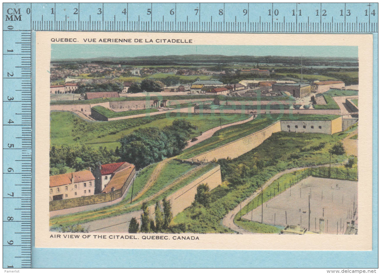 Quebec - Vintage, Vue Aérienne De La Citadelle , Par Librairie Garneau - Québec - La Citadelle