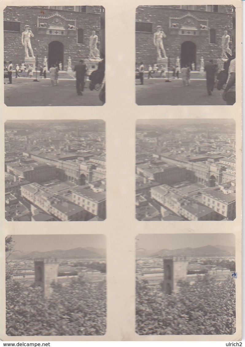 Stereophotos Florenz David Palazzo Vecchio - Ca. 1950 (34325) - Stereoscopic