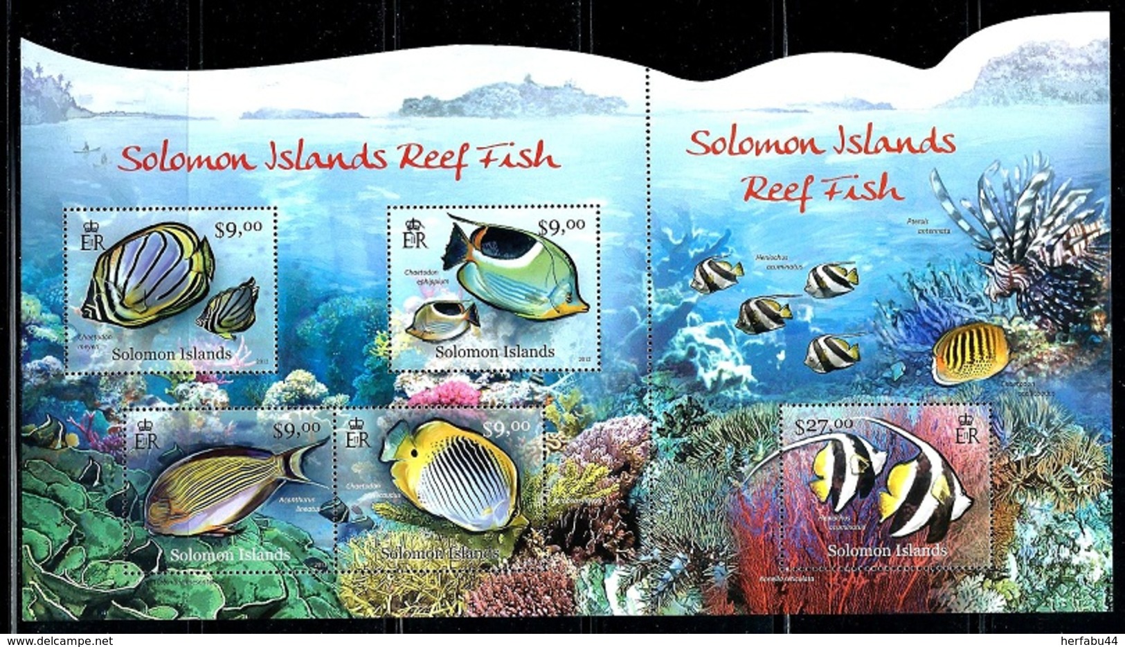 Solomon Islands     "Reef Fish"    Sheet Of 5   SC# 1184    MNH - Solomon Islands (1978-...)