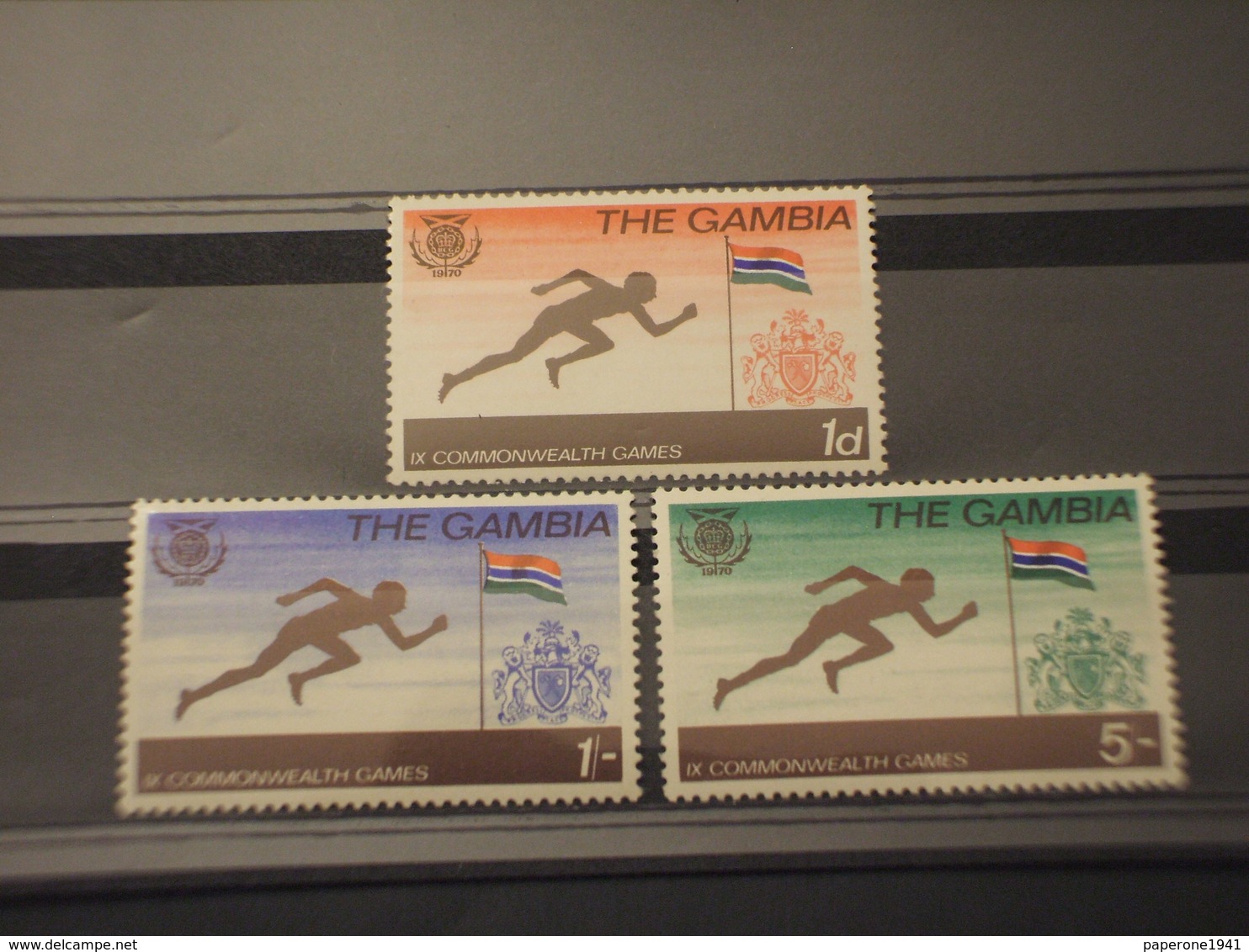 GAMBIA - 1970 GIOCHI SPORTIVI 3 VALORI - NUOVI(++) - Gambie (1965-...)