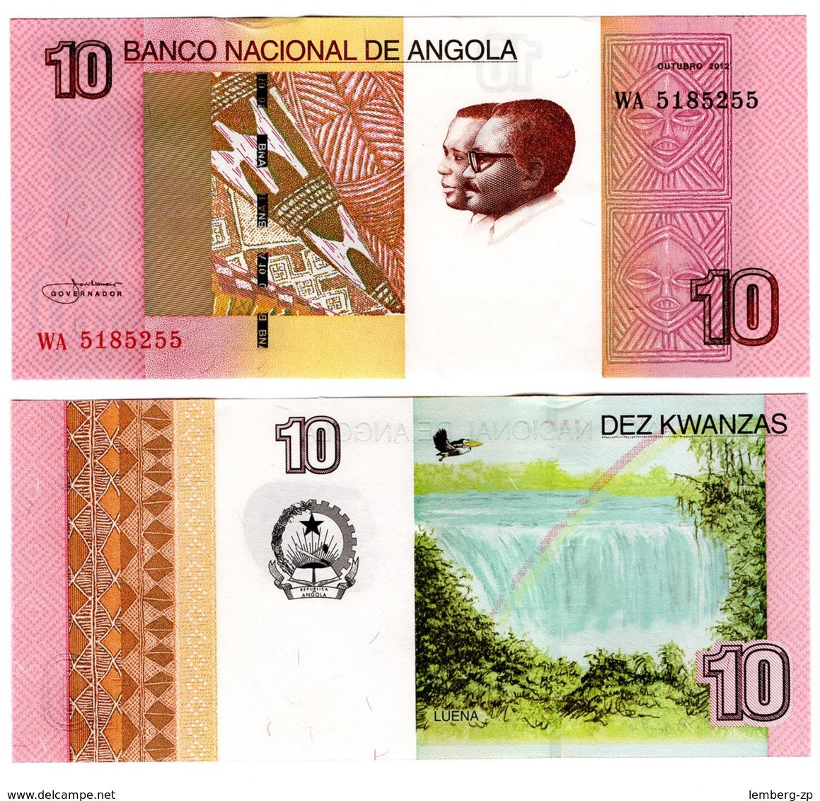 Angola - 10 Kwanzas 2012 2017 UNC Lemberg-Zp - Angola