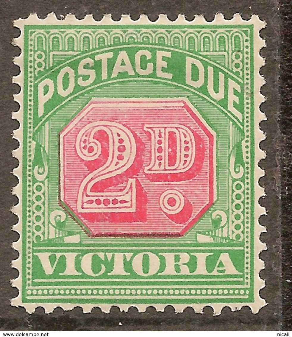 VICTORIA 1895 2d Postage Due SG D13 HM #AKZ218 - Neufs