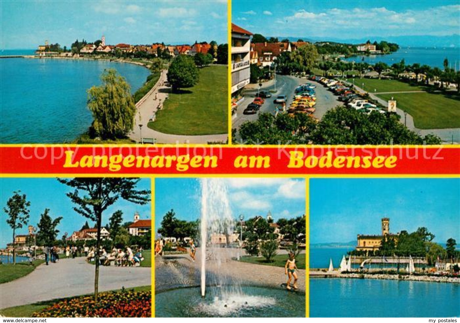 43148156 Langenargen Bodensee Schloss Montfort Uferpromenade Brunnen Langenargen - Langenargen