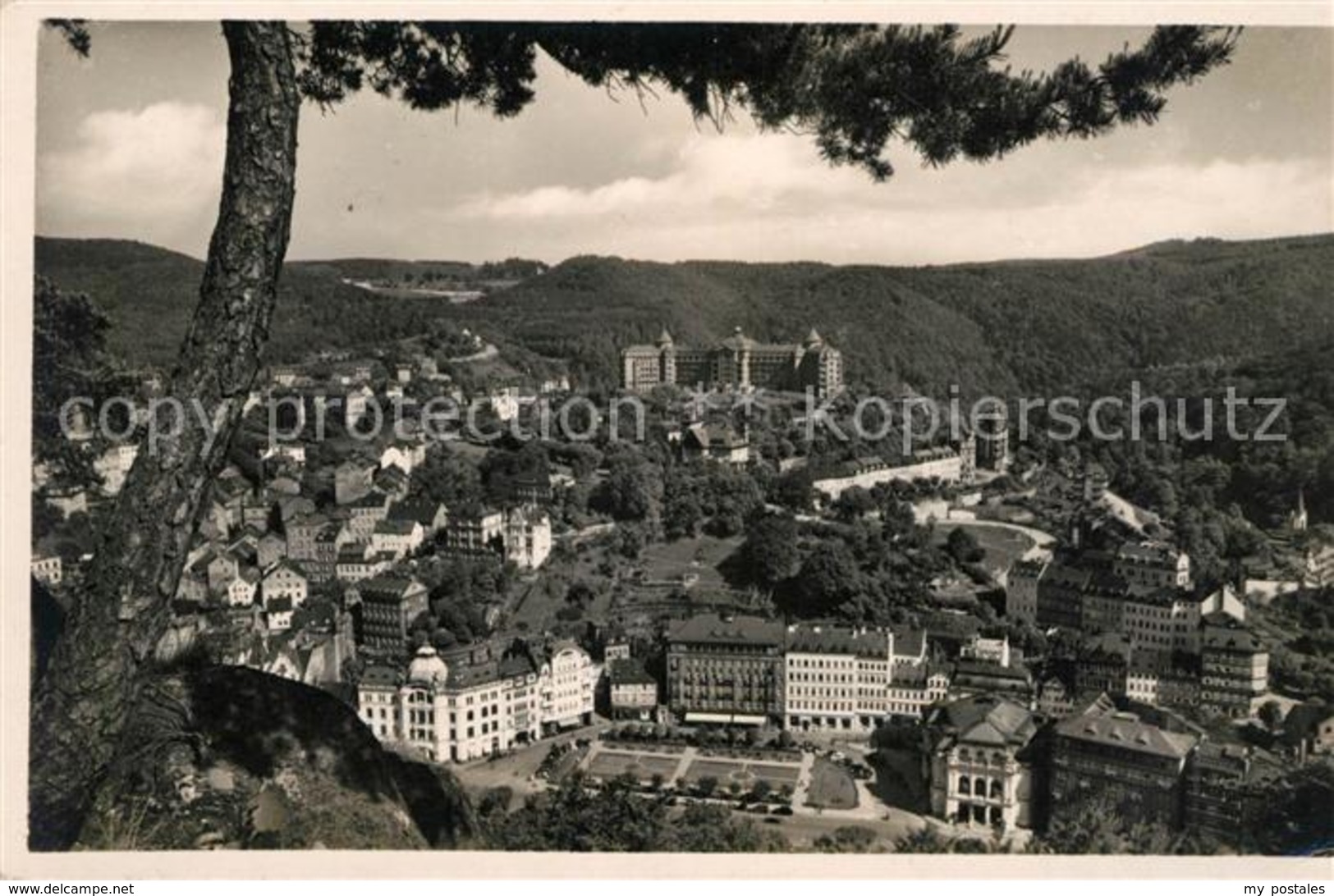 43148567 Karlsbad Eger Blick Vom Hirschensprung - Schneeberg