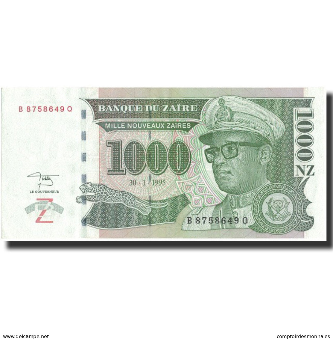 Billet, Zaïre, 1000 Nouveaux Zaïres, 1995, 1995-01-30, KM:66a, SPL+ - Zaire