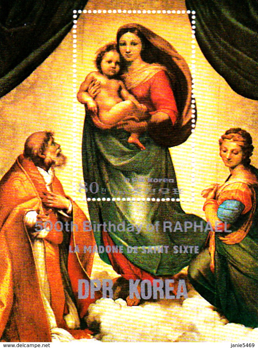 Korea Democratic People's Republic SG N2292 1983 500th Anniversary Of Raphael, Souvenir Sheet, Mint Never Hinged - Korea, North