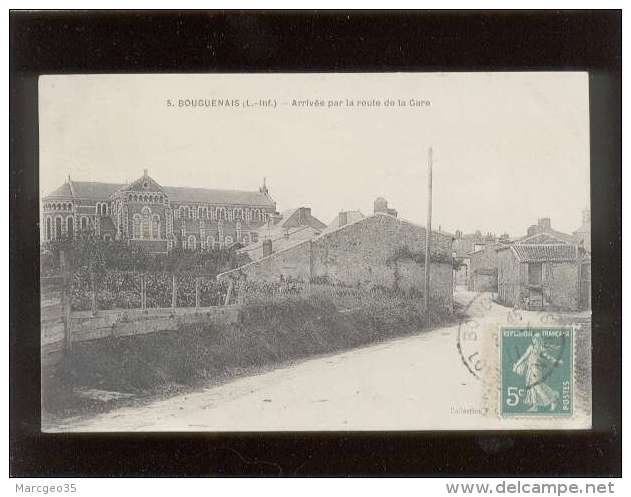 44 Bouguenais Arrivée Par La Route De La Gare édit. Chapeau N° 5 - Bouguenais