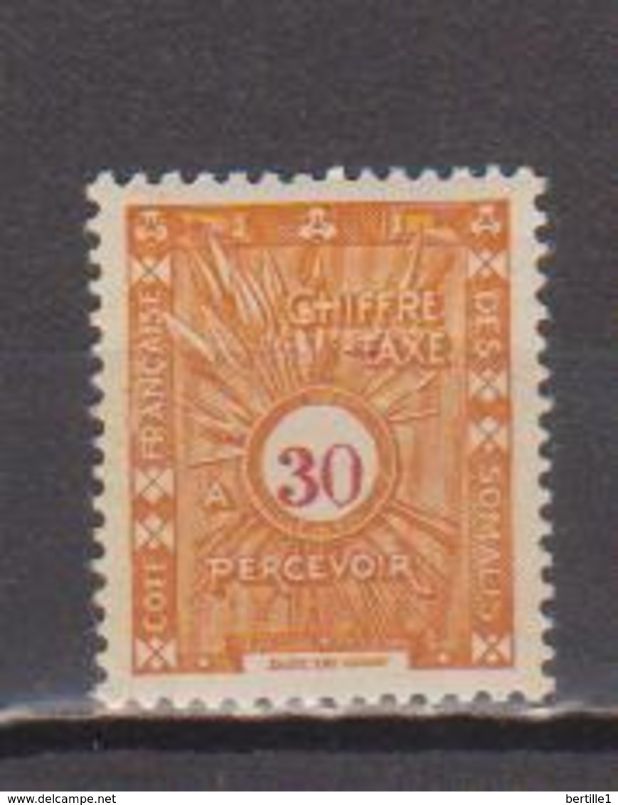 COTE DES SOMALIS         N°  YVERT   TAXE 39      NEUF SANS  CHARNIERE       ( Nsch 02 ) - Unused Stamps