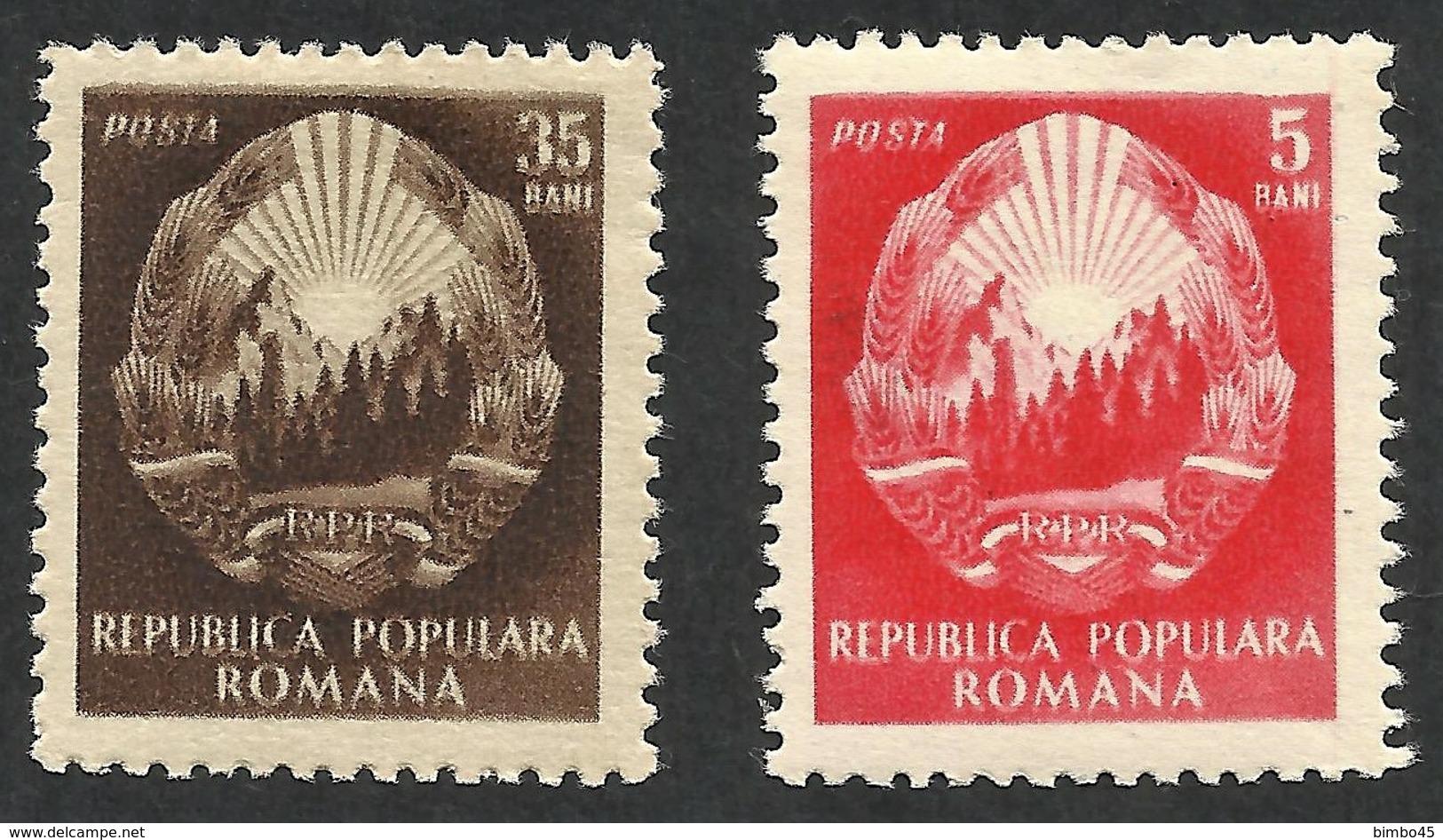 ERROR ROMANIA --PRINTING MOVED--1952 MNH --MI.NO.1371 & 1375. - Abarten Und Kuriositäten