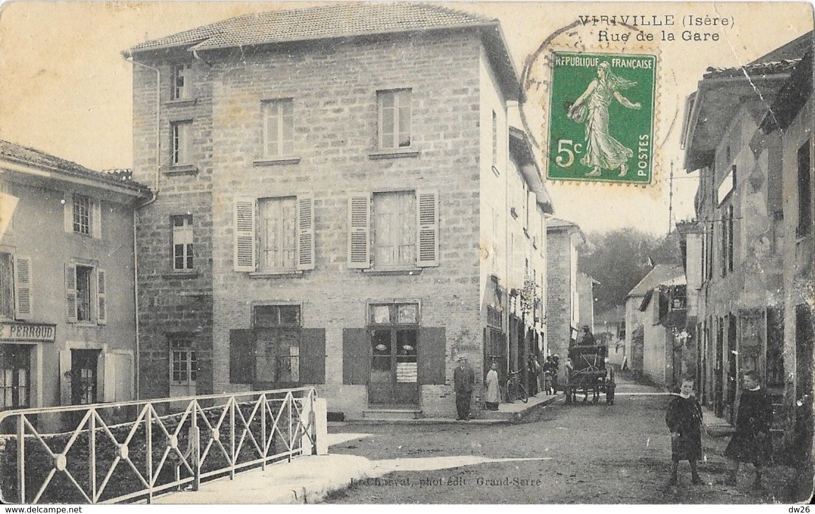 Viriville (Isère) - Rue De La Gare - Edition Charvat - Viriville