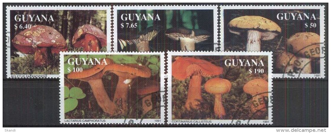 GUYANA 1991 Mi-Nr. 3680/84 O Used - Guyane (1966-...)
