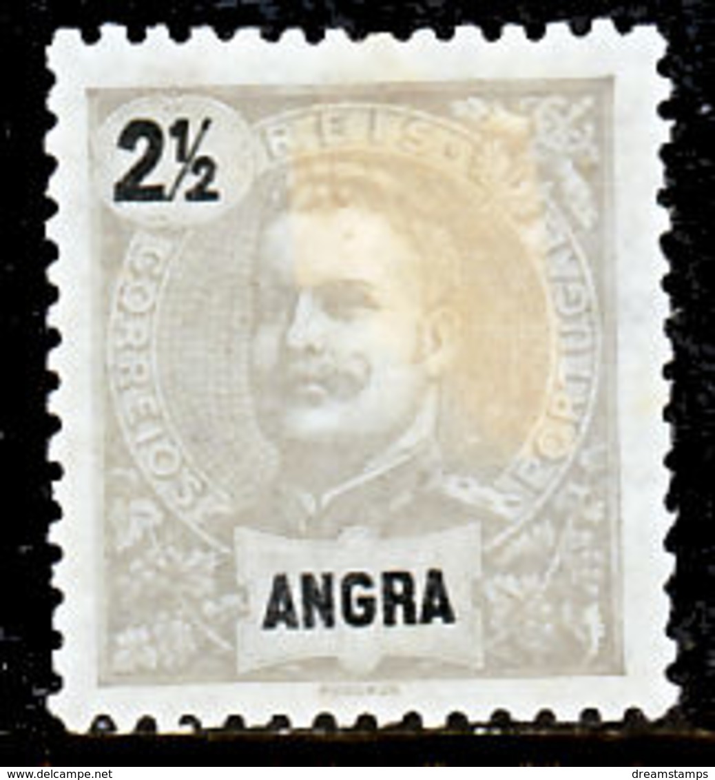 !										■■■■■ds■■ Angra 1897 AF#13* King Carlos Mouchon 2,5 Réis (x4643) - Angra