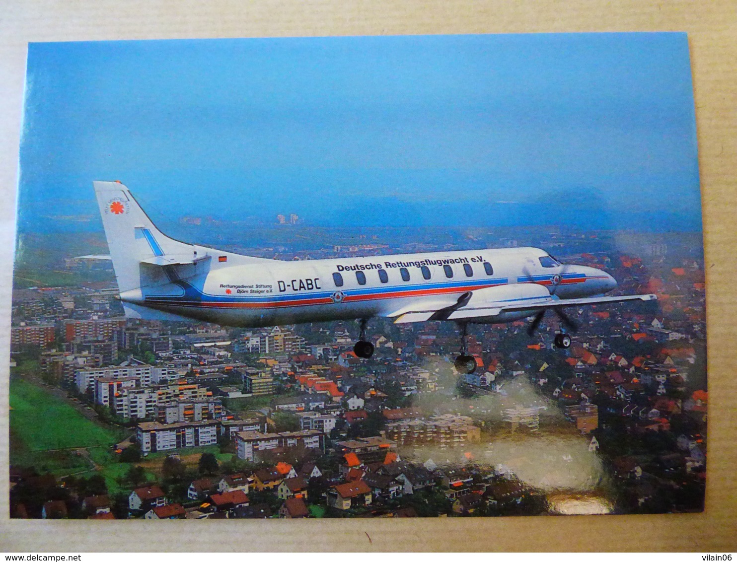 AIRLINE ISSUE / CARTE COMPAGNIE /DEUTSCHE RETTUNGSFLUGWACHT  MERLIN 4C  D CABC - 1946-....: Moderne