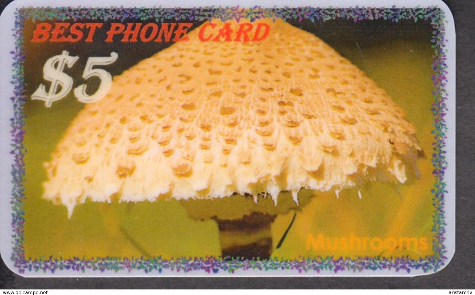 MUSHROOM SET OF 16 PHONE CARDS