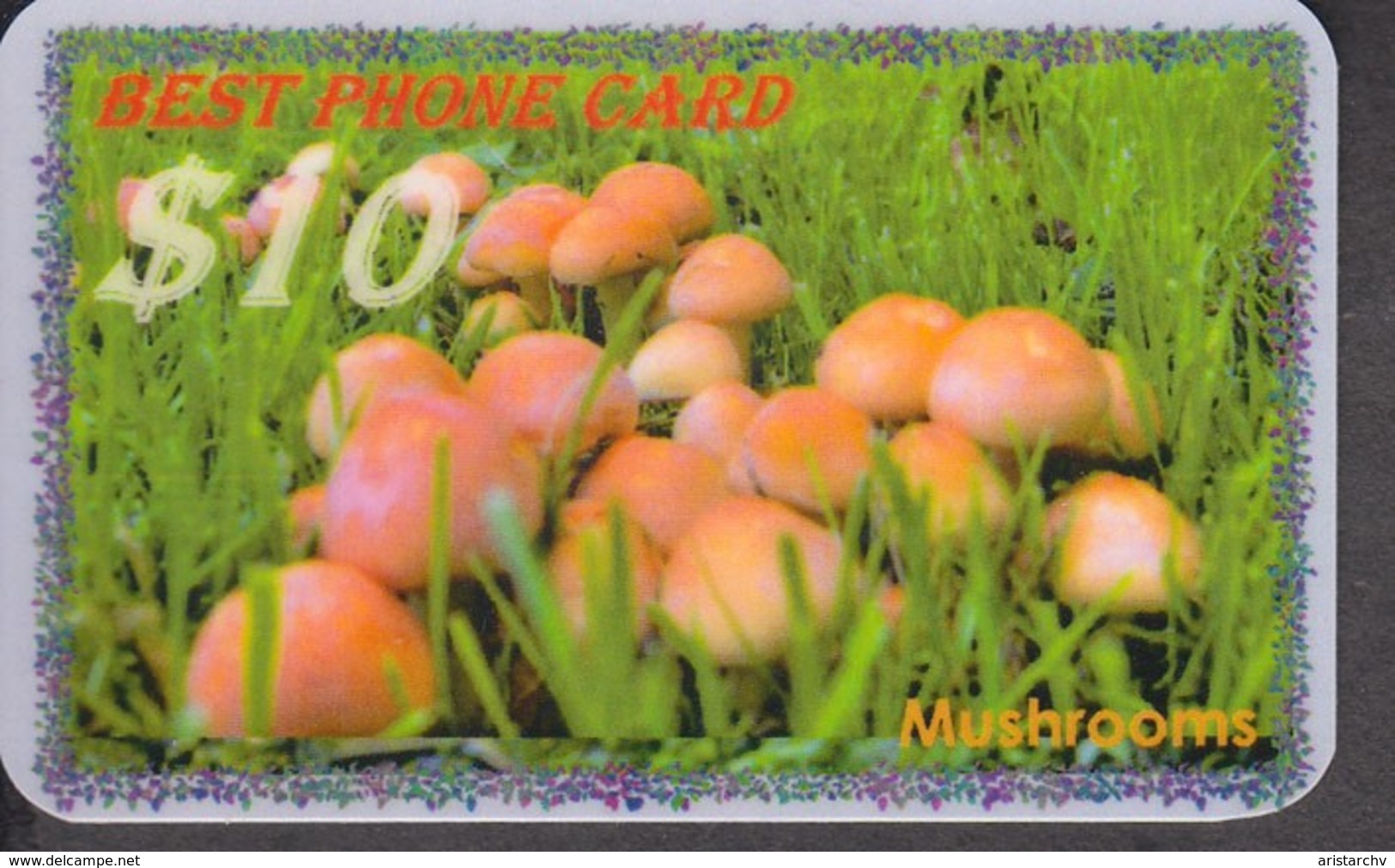 MUSHROOM SET OF 16 PHONE CARDS