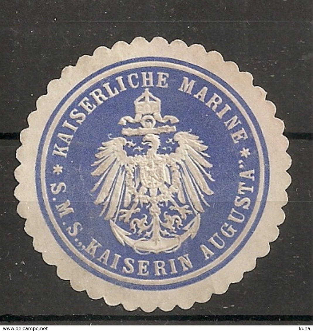 Germany Navy Ship Sticker For Envelopes Of The German Kaiser Fleet - Andere & Zonder Classificatie