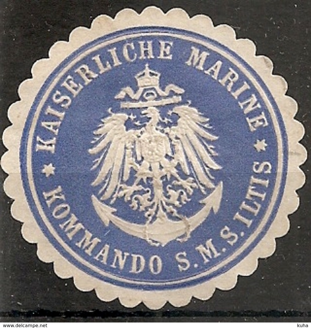 Germany Navy Ship Sticker For Envelopes Of The German Kaiser Fleet - Sonstige & Ohne Zuordnung