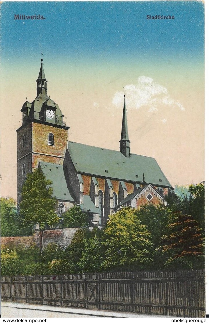 Mittweida N Sachsen. STADTKIRCHE EGLISE - Mittweida