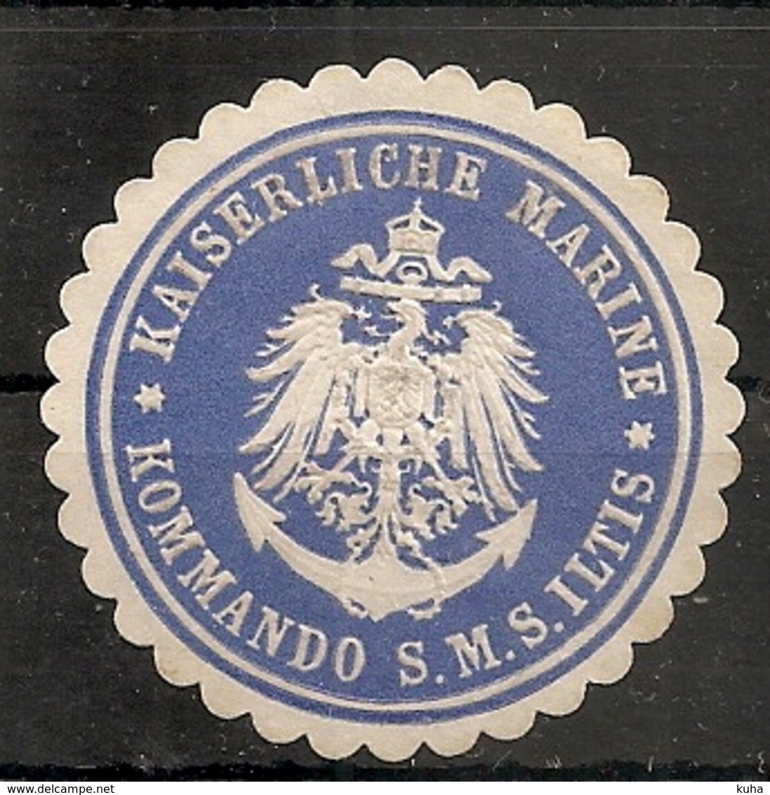 Germany Navy Ship Sticker For Envelopes Of The German Kaiser Fleet - Andere & Zonder Classificatie