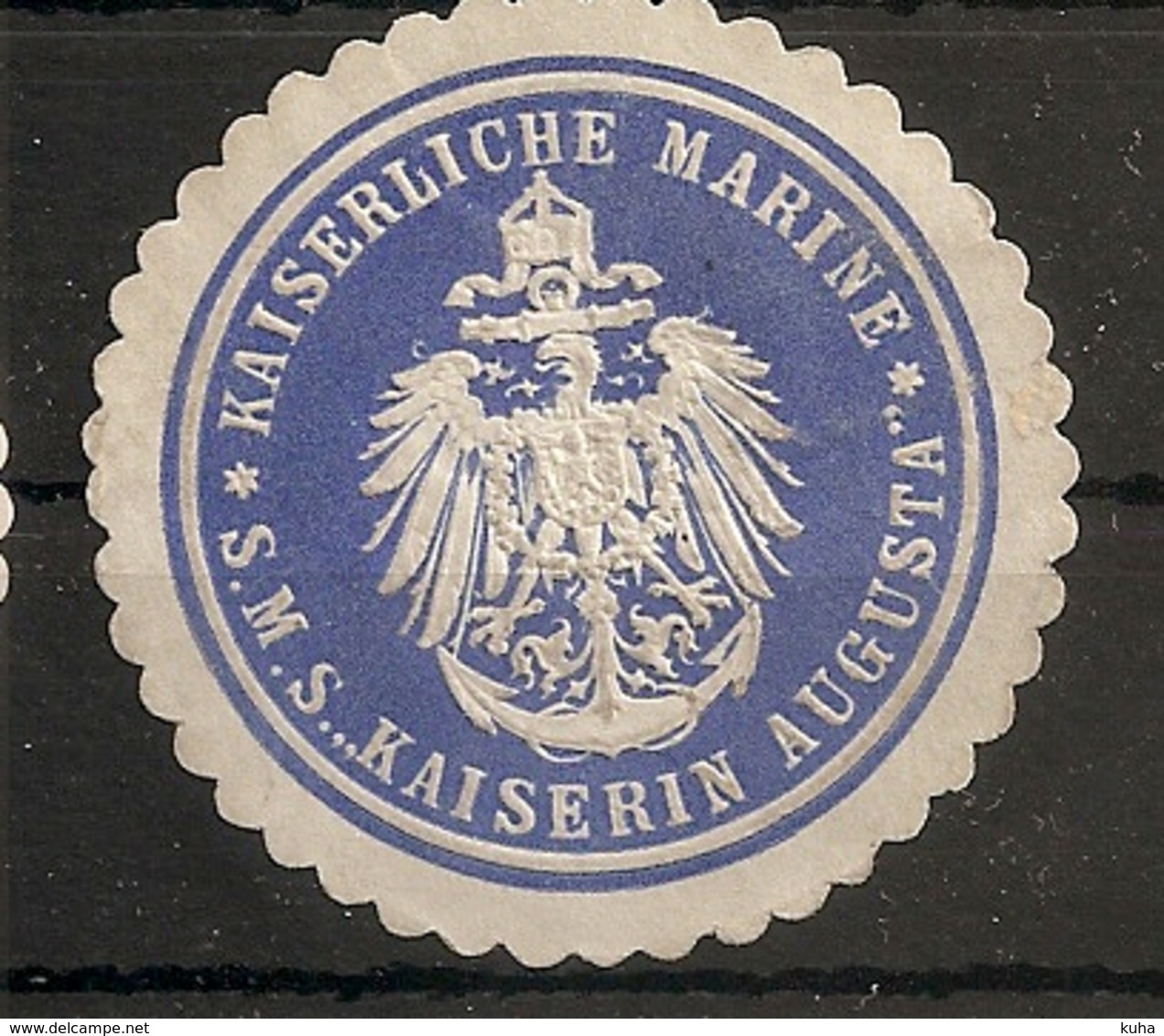 Germany Navy Ship Sticker For Envelopes Of The German Kaiser Fleet - Altri & Non Classificati