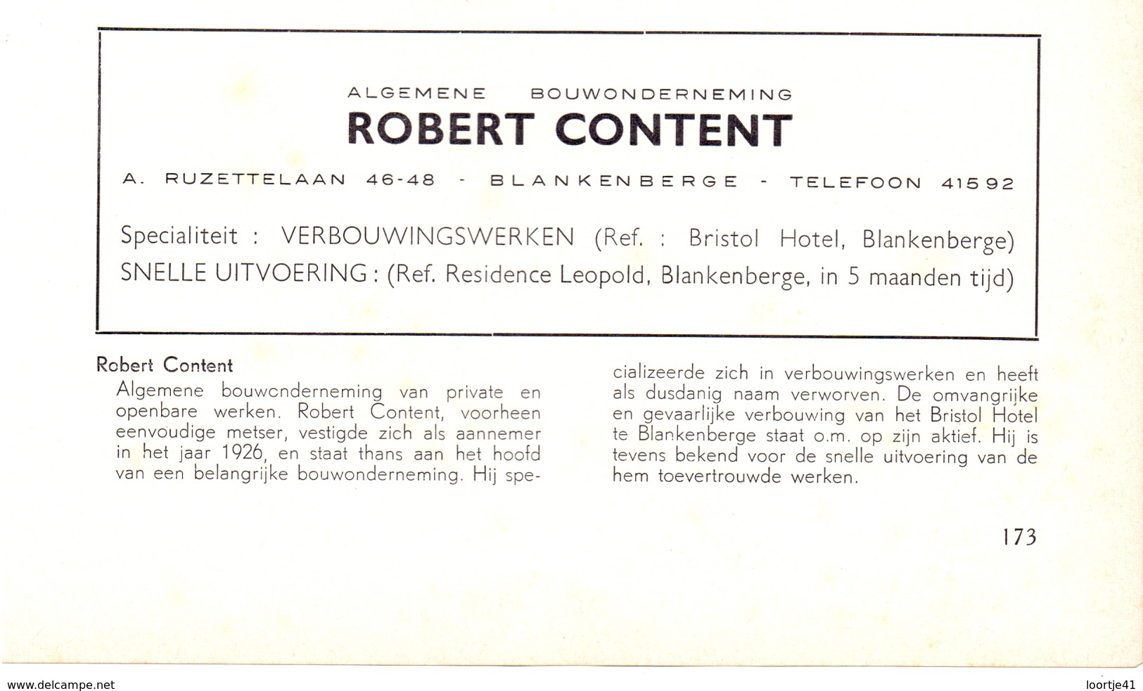 Blankenberge - Orig. Knipsels Uit Magazine 1958 - Geschiedenis - Folklore - Nijverheid En Handel - - Non Classés